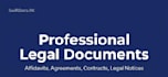 draft legal documents, agreements and contracts