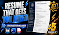 write a professional ats friendly resume and cover letter