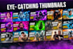 design professional eye catching youtube thumbnail