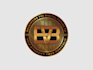 design a gold silver 3d bitcoin crypto coin token logo