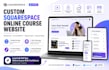 build custom squarespace online course platforms