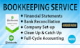 do cleanup, reconciliation, bookkeeping, payroll in quickbooks