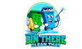 design cartoon trash bin cleaning business logo