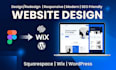 design wix squarespace website, convert figma to squarespace wix wordpress