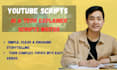 write tech, ai and finance explainer youtube scripts