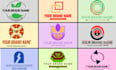 clean  simple logo maker