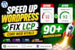 fix wordpress speed, core web vitals, boost google,pagespeed