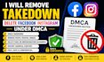 remove takedown delete facebook youtube instagram under dmca
