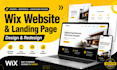 design or redesign wix landing page for website as wix expert