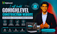 build gohighlevel construction website ghl roofing highlevel plumbing website