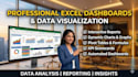 create professional excel dashboards and data visualization