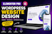 design a custom elementor pro wordpress website