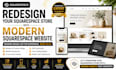 redesign your squarespae store into modern squarespace website