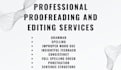 professionally proofread and edit your book