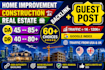 do home, construction, and real estate guest posts