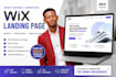 design wix website, redesign and wix landing page