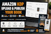 upload and publish your book on amazon KDP professionally