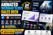 design animated webinar slides, canva sales deck presentation in 24h