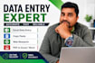 be your expert data entry and copy paste assistant