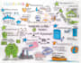 create sketchnotes, visual notes, infographic doodle for business drawn summary