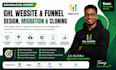 build gohighlevel website, ghl funnel, ghl automation and migration