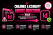 manage crashed and corrupt indesign source file fix service