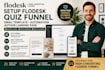 setup flodesk quiz funnel email template automation author landing page