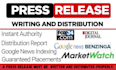 do press release writing and distribution, pr publishing on top media outlets