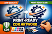 prepare artwork in cdr format for printing