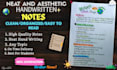 create neat and clean handwritten notes