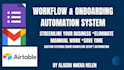 build workflow and onboarding automation system