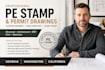licensed structural engineer pe stamp for washington, georgia, california
