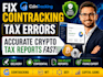 prepare accurate cointracking crypto tax reports and fix tax errors