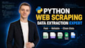 do web scraping, data scraping, with python