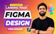 do modern figma landing page design, figma website UI UX