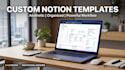build aesthetic and functional notion templates
