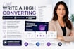 write a high converting webinar script, webinar slides, and presentation funnel