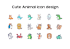 design unique, simple and modern custom icons set
