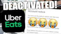 reactivate your deactivated uber, uber eat, lyft, amazon flex account