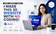 design dora 3d website framer website landing page