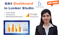 create a ga4 dashboard in looker studio