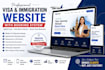 build visa application immigration consultancy website with booking