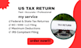 do US tax return preparation and irs filing service