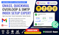 gmass quickmail overloop cold email setup  SMTP inbox and campaign automation
