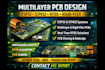 design multilayer pcb, esp32 stm32, rtos and rigid flex pcb layout, pcb cloning
