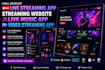 develop live streaming app, streaming website live music app video streaming app