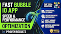 optimize your bubble website speed performance for mobile and web bubble website