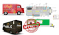 design food truck drawing and kitchen plans for permit approval