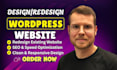 design wordpress website development, redesign wordpress or business website