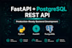 build a fastapi rest API with postgresql and jwt auth